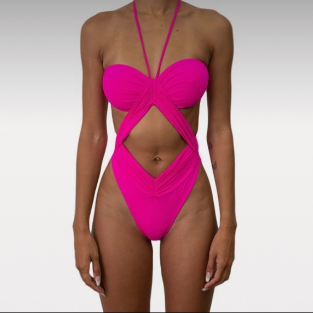 Riot Swim - NWT Magenta Phoenix One-Piece Swimsuit size XL